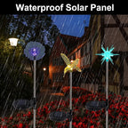 Glintoper 6 Pack Solar Garden Stake Lights Outdoor, Solar Butterfly Figurine - Image 5