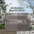 DRATO 75 Gallon Storage Bench Deck Box Outdoor Indoor, Lockable Durable - Image 4