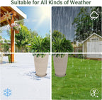 Set of 2 Tall Planter, 21 inch Large Plastic Planter - Image 6