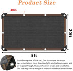 Shade Cloth for Plants Greenhouse, 80-90% Sunblock Shade Sails for Outdoor - Image 2