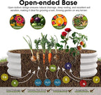 4x2x1ft Oval Galvanized Raised Garden Bed Outdoor 9-in-1 Large Metal Modular - Image 3