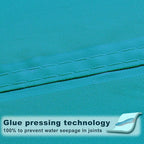 SUNNY GUARD Waterproof Sun Shade Sail 12' x 12' x 12' Turquoise Blue Triangle - Image 3