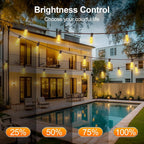 Outdoor String Led Patio Lights - 200Ft 60M Outside Waterproof Light - Image 4