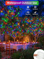 RGB Color Changing 33Ft 100LED St. Patrick's Day Fairy Lights Battery Operated - Image 6