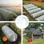 60PCS Garden Hoops for Raised Beds, 8FT Rust-Free Fiberglass Greenhouse Hoops - Image 7