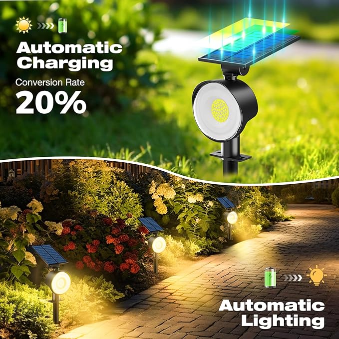 nipify 10 Pack Solar Spot Lights Outdoor Waterproof - Image 4