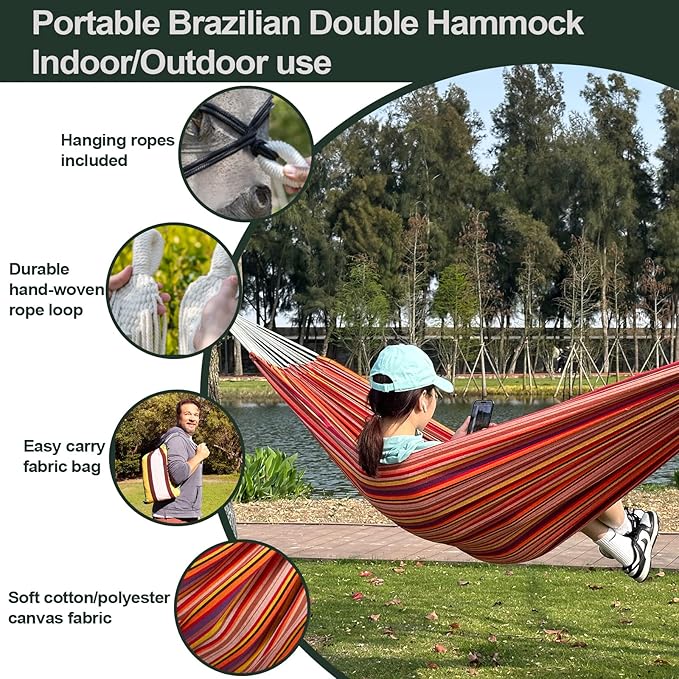 JoyView Brazilian Double Hammock - Image 3
