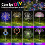 4 PCS Solar Firework Light, Outdoor Solar Garden Decorative Lights 120 LED - Image 8