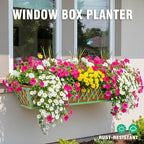 6 Pack 30 Inch Window Boxes Planters Railing Planter Box - Image 2