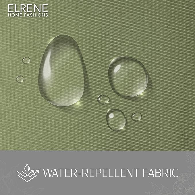 Elrene Home Fashions Matine Weatherproof Tab-Top Indoor/Outdoor Solid Color - Image 4