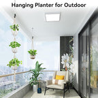 USLAI Macrame Plant Hanger Indoor Outdoor, Fits 4 to 15 Inch Pots, Strong - Image 5