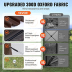 VEVOR Pop Up Gazebo Tent, Pop-Up Screen Tent 4 Sided Canopy Sun Shelter - Image 5