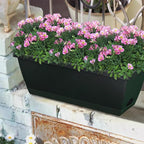 Window Box Planter, 10 Pack Plastic Vegetable Flower Planters Boxes 17 Inches - Image 4