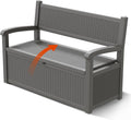 80 Gallon Outdoor Storage Box, Resin Patio Furniture by Unknown