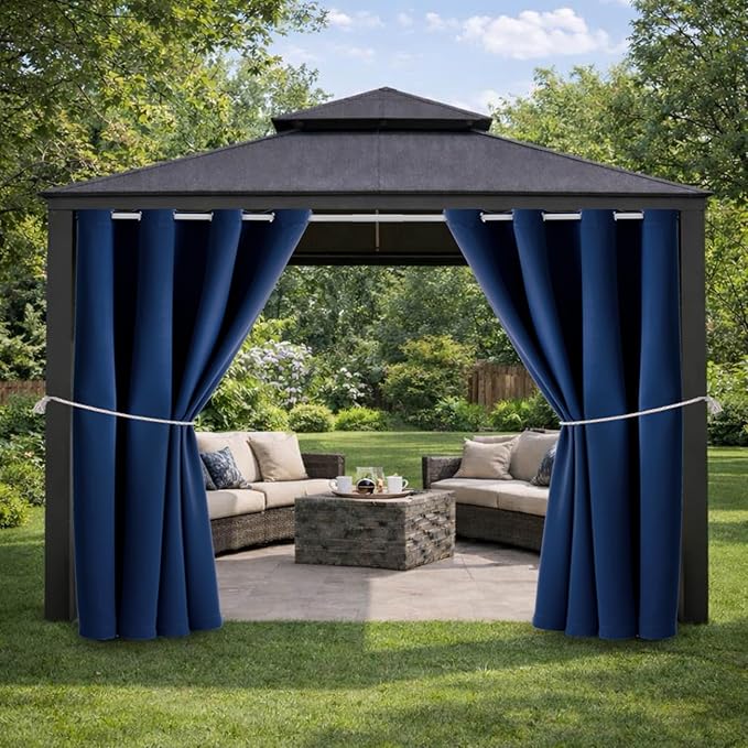 Waterproof Outdoor Curtain W52 x L84 by DivaenCamino