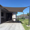 SUNNY GUARD Custom Size 19'x22' Rectangle Brown UV Block Sunshade by SUNNYGUARD