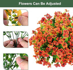 Artificial Flowers for Outdoor, UV Resistant Fake Silk Flowers, Realistic Faux - Image 2