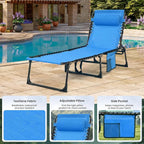Folding Chaise Lounge Chair - 400lb Capacity - Image 7