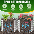 17" Tall Elevated Round Metal Rised Garden Bed- 2'x2' in Size and 0.8MM Thick - Image 6