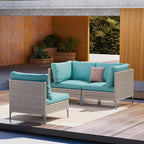 Grand patio 3-Piece Wicker Patio Furniture Set, Boho Outdoor Conversation Set - Image 2