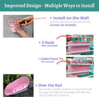 LaLaGreen Rail Planter Outdoor Plants Colorful Metal Iron Strawberry Hanging - Image 6
