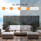 VINGLI Metal Privacy Screen for Outdoor, Decorative Room Divider for Patio - Image 4