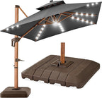 Best Choice Products 10ft Square Cantilever Patio Umbrella w/Base Included by BestChoiceProducts