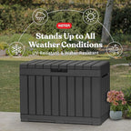 Keter Kentwood 50 Gallon Resin Deck Box - Image 5