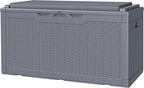 JUMMICO 100 Gallon Resin Deck Box by JUMMICO