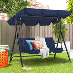 AECOJOY Porch Swing with Stand, 3-Seat Outdoor Clearance Porch Swings by AECOJOY