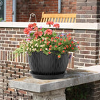 12/10/9 inch Large Plant Pots, 3 Pack Wide Flower Pots - Image 6