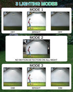 Solar Lights Outdoor, In-Ground or Wall Mount, 180° PIR Motion Sensor, 236 LED - Image 5