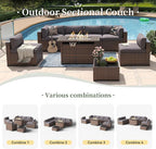 Aoxun 8 Piece Patio Furniture Set - Image 8