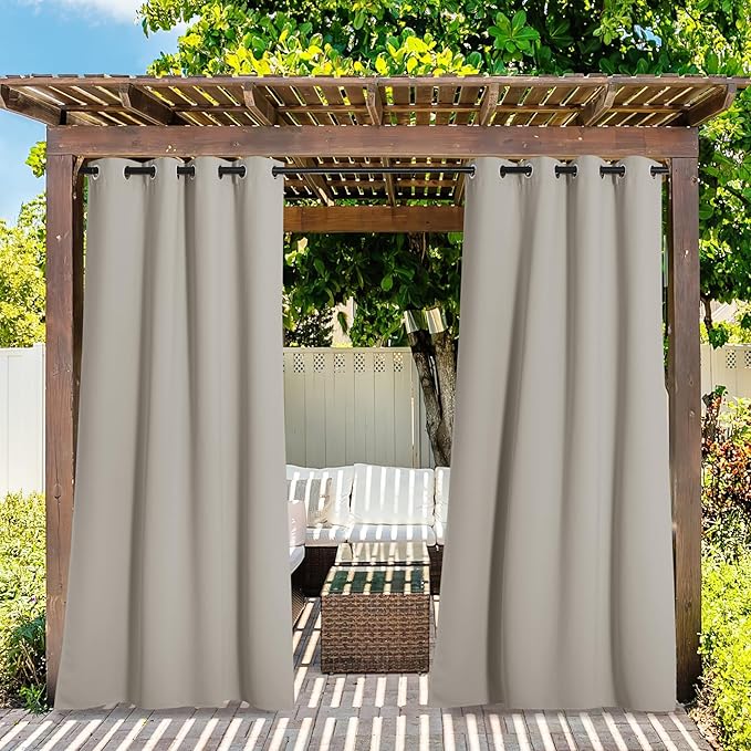 NICETOWN 2 Panels Indoor & Outdoor Curtains - Image 2