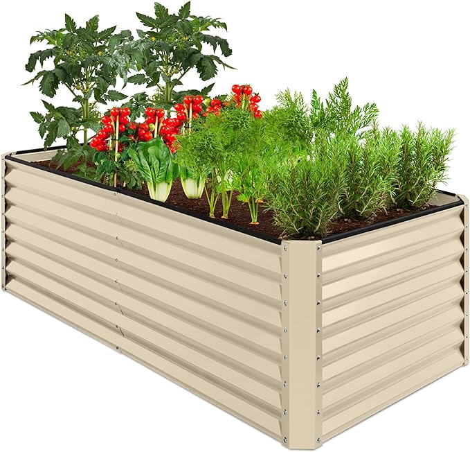 Best Choice Products 6x3x2ft Outdoor Metal Raised Garden Bed, Deep Root Box by BestChoiceProducts