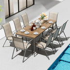TLSUNNY Patio Chairs, Stackable Textilene Outdoor Dining Furniture - Image 2