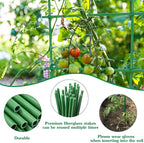 Garden Stakes 17Inch 40Pack, DIY Tall Plant Support Stakes of 4Ft, HAINANSTRY - Image 6