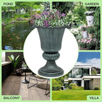 Magshion 20" Urn Planters for Outdoor Plants, Large Decorative Front Porch - Image 10