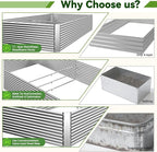 2 Pack Tall 8x4FT Raised Beds for Gardening, Corrugated Galvanized Steel Raised - Image 3