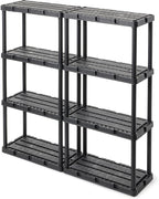 Gracious Living 4 Pack Light Duty Storage Shelves, Knect-A-Shelf 4-Shelf - Image 6