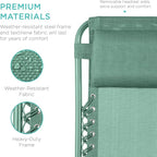 Best Choice Products Set of 2 Adjustable Steel Mesh Zero Gravity Lounge Chair - Image 6