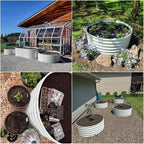 A ANLEOLIFE 2-Pack 4ft x 18” Tall Galvanized Raised Garden Beds Outdoor - Image 2