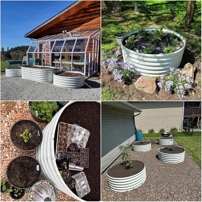 A ANLEOLIFE 2-Pack 4ft x 18” Tall Galvanized Raised Garden Beds Outdoor - Image 2