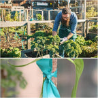 4 Rolls Stretch Tie Tape, 1” Wide 200FT Reusable Garden Plant Ties Green Tapes - Image 4