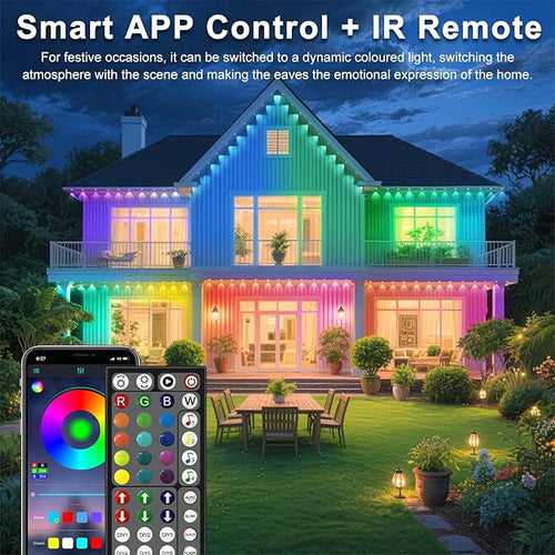 100FT Permanent Outdoor Lights for House Waterproof, IP67 LED Eave Lights - Image 2