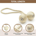 Hion Magnetic Curtain Tiebacks Beige 2pcs, Curtain Tiebacks Buckles Holdbacks - Image 2