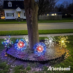 Anordsem Solar Garden Lights Outdoor: Bendable Copper Wire - Image 8