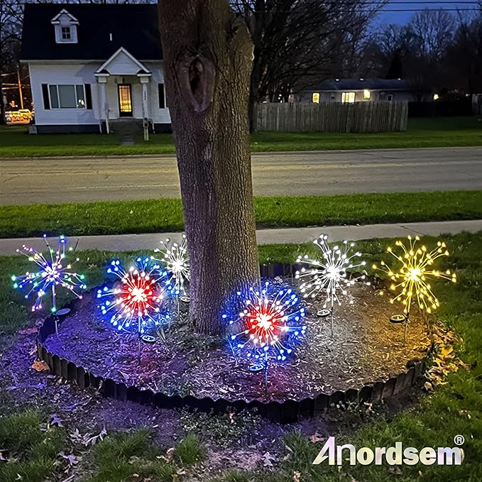 Anordsem Solar Lights Outdoor Waterproof: Garden Light Solar Powered - Image 7