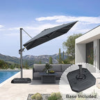 PURPLE LEAF 8 Feet Square Cantilever Umbrella Patio Umbrella - Image 2