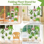 iDavosic.ly 7 Tier Folding Plant Stand Indoor Outdoor - Image 6